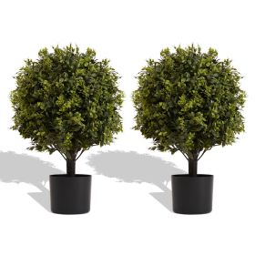 UV protection Ball Topiary Tree for indoor outdoor Hot sales Artificial plants Greenery decoration in pot 55cm 2pcs/set