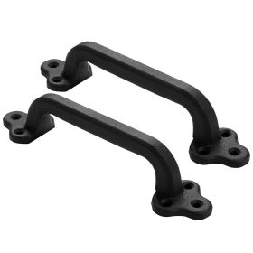 2Pcs Barn Door Handles 9 in Rustic Heavy Duty Carbon Steel Garden Gate Pulls