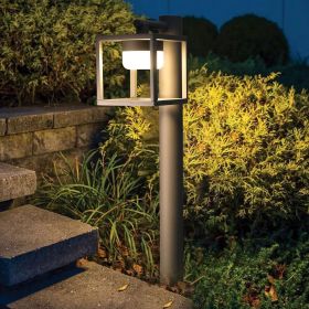 Outdoor Driveway Light Bollard Landscape Path Light with GX53 LED Bulb 120V Hard Wired 36514