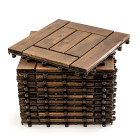 10PC 12inch*12inch High-quality Acacia wood modular flooring, model 007, is easy to install and enhances your home's elegance and comfort.