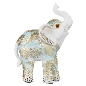 4.75"H Thai Elephant in Baby Blue Figurine Home Decor Gift