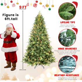 PE, PVC Christmas Tree, Green (Option: 9ft)
