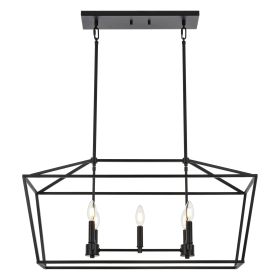 5-Light Kitchen Island Lighting Linear Traditional Classic Chandeliers (Numbers of Light: 5-Light)
